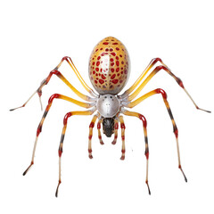 Theridion grallator spider on transparent background