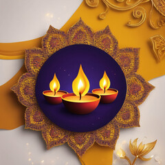 diwali festival design with Ai generated.