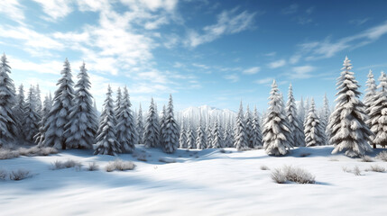 winter landscape  forest with snow winter desktop wallpaper