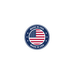 Made in USA label vector graphics
