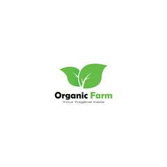 Organic farm logo vector graphics