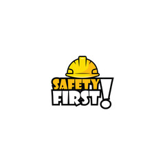 Fototapeta premium safety first text effect vector graphics