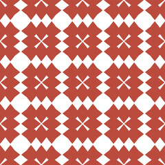 Red and white Christmas seamless pattern