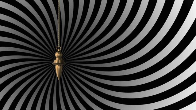 Hypnotizing using a pendulum and a swirl pattern