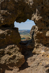Der Staffelberg bei Bad Staffelstein, Landkreis Lichtenfels, Oberfranken, Franken, Bayern, Deutschland