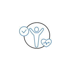 Human Anatomy concept line icon. Simple element illustration. Human Anatomy concept outline symbol design.
