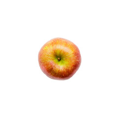 single red apple isolated against transparent background