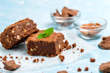 Chocolate brownie cake