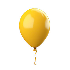 Yellow Balloon isolated on a transparent background png