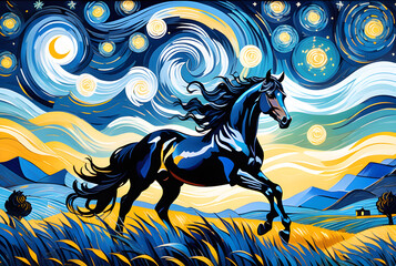 Starry Night Horse