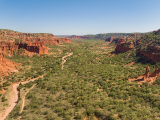 Caprock Canyons Aerial View 
