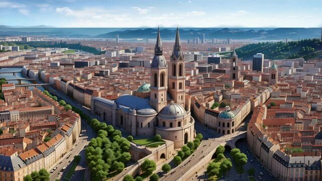 Witness the stunning range of styles and variations in Lyon's skyline
