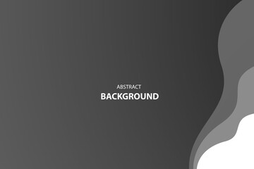 Black wave modern background with space for text and message. template design	