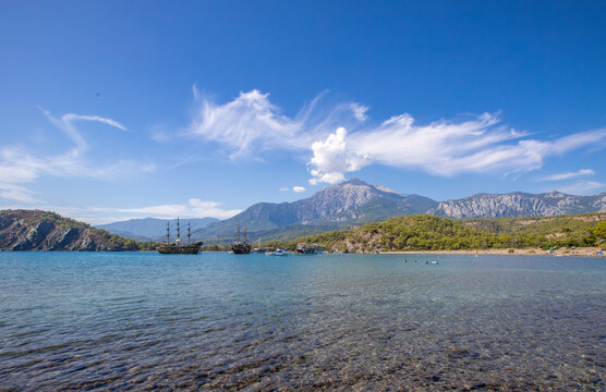 Phaselis Ancient City in Kemer of Antalya. Glorious beaches, calm sea, fab snorkelling and all set within ancient ruins that set the imagination. The charming historical place a the tranquil beach.