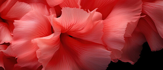 Macro of gladiolus with deep pink ripples and textures.