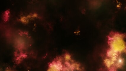 Obraz premium Red abstract light smoke background on black