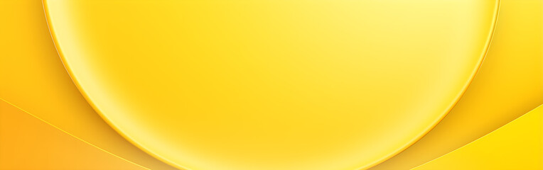 Modern half circle yellow creative geometric abstract banner background