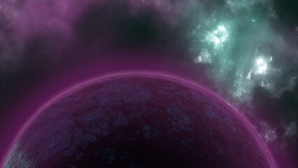 Planet alien Seen from Space