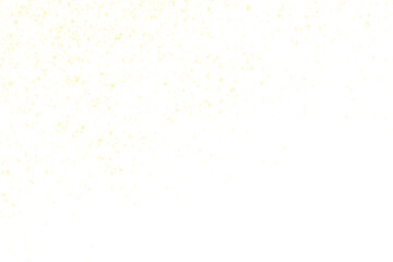 Fototapeta na wymiar Gold glitter powder falling on white background