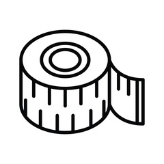 Measuring tape icon design, illustration design