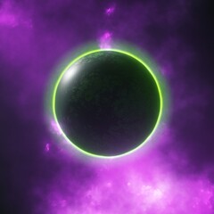 Deep space planets, detailed science fiction wallpaper, cosmic landscape.