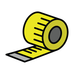 Measuring tape icon design, illustration design