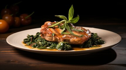 Veal Saltimbocca Special Food Dish