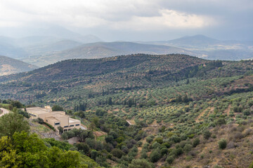 Fototapeta na wymiar Greek landscape view