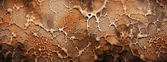 Close-up of mycelium texture.