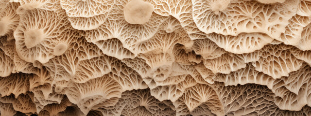 Close-up of mycelium texture.
