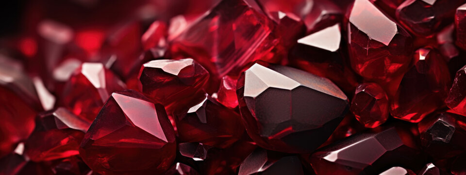 Macro ruby texture.