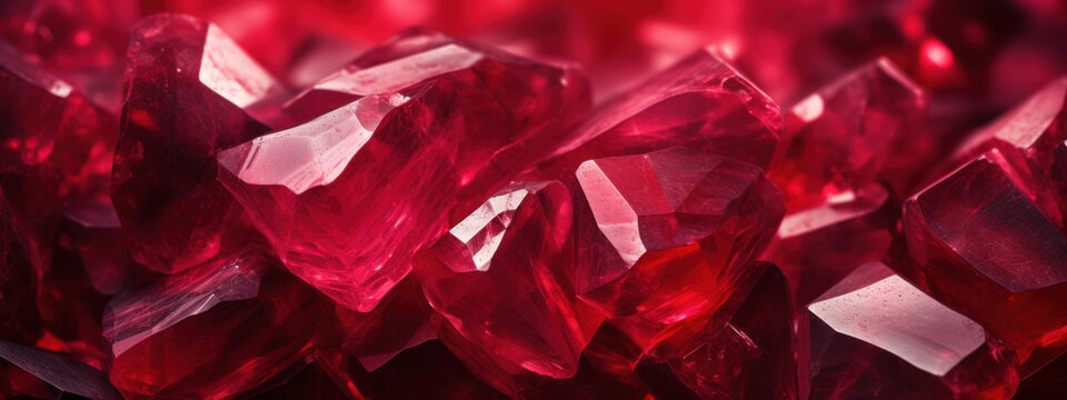 Macro ruby texture.