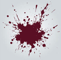 An abstract vector illustration showcasing ink splatter on a light-colored background