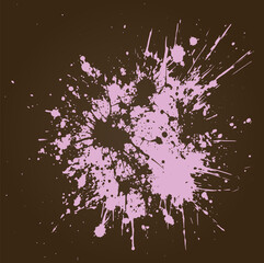 An abstract vector illustration of an ink blot on a dark-colored surface