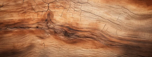 Zelfklevend Fotobehang Sliced baobab tree trunk. Close-up wood texture. © smth.design