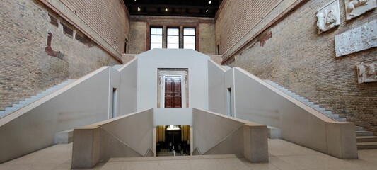 Staircase of Neues Museum in Berlin, Germany