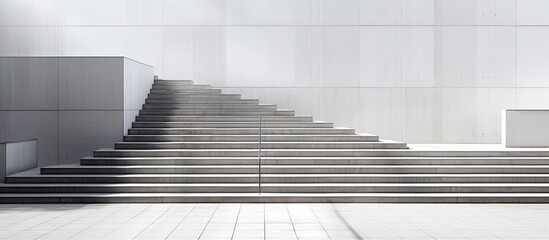 Contemporary staircases found within an urban environment