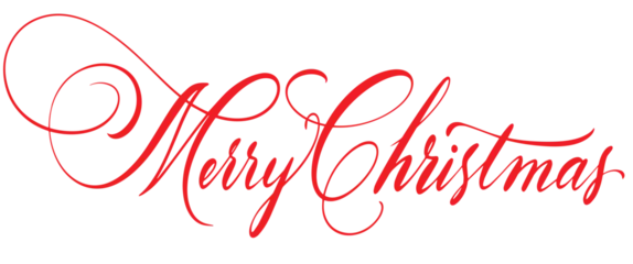 Fotobehang merry christmas lettering. Vector eps © senimanto