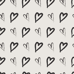 Hearts seamless pattern | valentines day