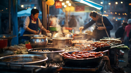 street food, street market