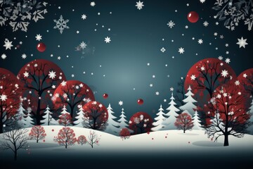 Fototapeta na wymiar Merry Christmas background winter design.