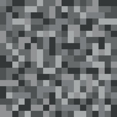 Camouflage background or khaki. Dazzle paint, seamless pattern of squares of different colors. Military attribute of clothing or military equipment. Symbol of an army, hunter or fisherman.