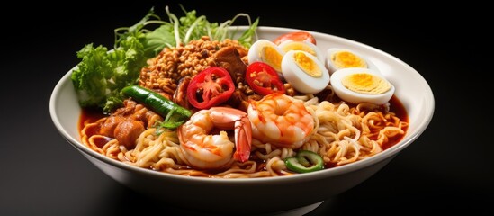 Tom Yum Kung flavored noodles that can be prepared quickly
