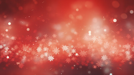 Christmas snowflakes hd wallpaper for desktop, in the style of layered imagery with subtle irony, dark red and white - obrazy, fototapety, plakaty