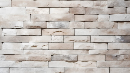 Cream brick wall. Textured background.