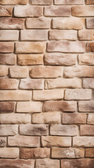 Obraz premium Cream brick wall. Textured background.