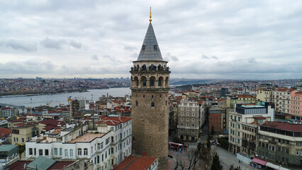 Fototapeta na wymiar The Tower Of Galata, istanbul Turkey