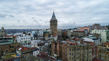 Obraz premium The Tower Of Galata, istanbul Turkey