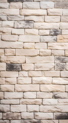 Obraz premium Cream brick wall. Textured background.