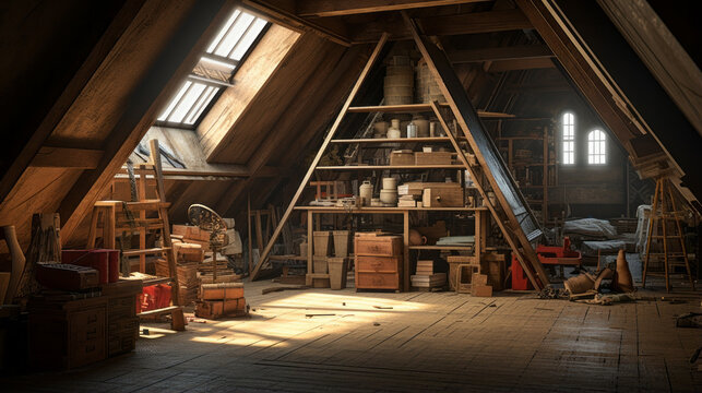 An old attic is filled with memories and stories of long ago